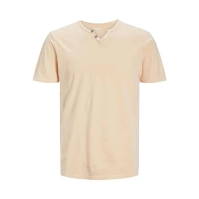 Immagine di Jack &amp; Jones Jjesplit NECK TEE Tshirt basic, Uomo, Taglia: Medium, Apricot ice