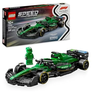 Immagine di LEGO Speed Champions Auto da Corsa Aston Martin Aramco F1 AMR24 Macchina Giocattolo Collezione con Minifigure del Pilota, Modello per Bambini 10 Anni o Adulti Fan della Formula 1 77245