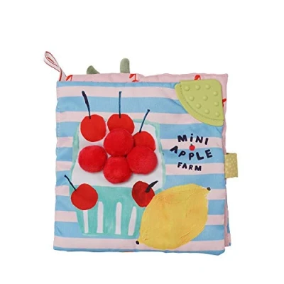 Immagine di Manhattan Toy Mini Apple Farm Libro per attività agricole, Morbido, con Specchio Discovery e massaggiagengive Testurizzati, Multicolore, 161100