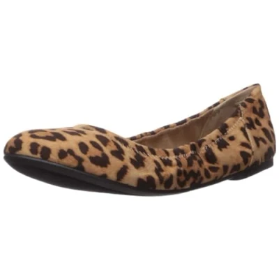 Immagine di Amazon Essentials Ballerine Belice Donna, Marrone Chiaro Leopardata, 44 EU