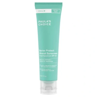Immagine di Paula&#039;s Choice CALM Barrier Protect Mineral Sunscreen Crema Giorno SPF 30 Ha un&#039;azione Lenitiva e Previene i Sintomi Della Sensibilità con Biossido di Titanio Tutti Tipi Pelle 60 ml