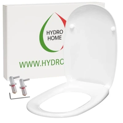 Immagine di Copriwater Quinta Pozzi Ginori termoindurente avvolgente bianco come originale by HYDRO HOME (CHIUSURA CLASSICA)