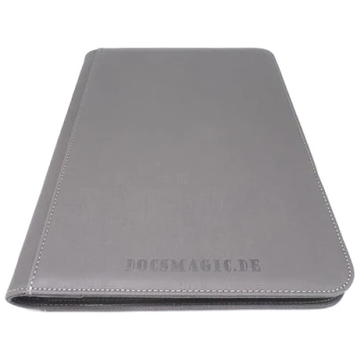 Immagine di docsmagic.de Premium PRO Player 9 Pocket Zip Album Silver 360 Card Binder MTG PKM YGO Cerniera Argento