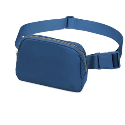 Immagine di marsupio unisex con cinghia regolabile, piccolo per allenamento, corsa, viaggi, escursionismo, nero
