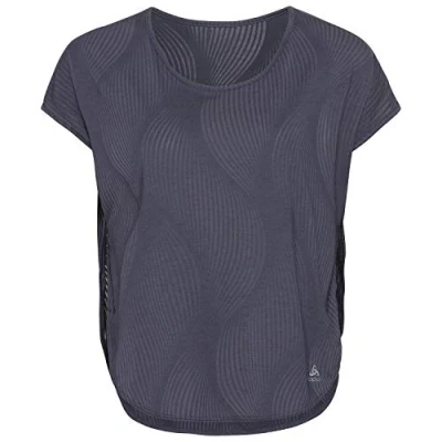 Immagine di Odlo Hemd S/S V Ausschnitt Maha, Maglietta da Donna, Lantana AOP SS20, XS