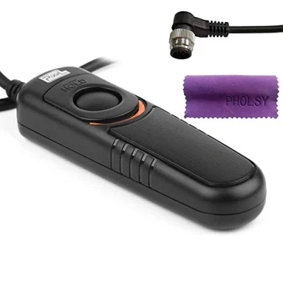 Immagine di Pixel RC201 DC0 Telecomando scatto a distanza (120CM) Compatibile con Nikon D3 D4 D4s D5 D6 D800 D850 D800E D810 D810A D700 D500 D300 D200 F6 F100 F5 F90X F90 N90s D1X D2H D3X MC 30 36A