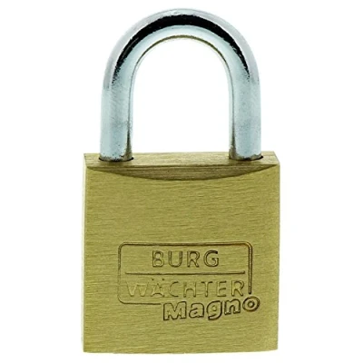 Immagine di Burg Wächter 105021968 Lucchetto, Magno 400 E 20 SB, 2 Chiavi Incluse, Spessore Arco: 3,5 mm, Oro