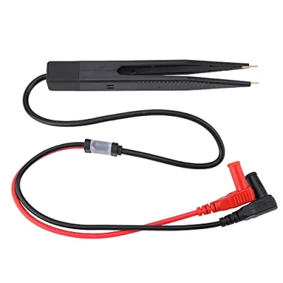 Immagine di Misuratore di clip per test chip SMD SMT, tester condensatore resistenza multimetro, penna capacità con pinzette multimetro a sonda,