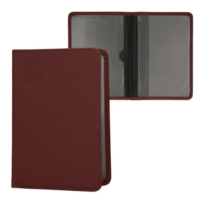 Immagine di kwmobile Custodia in pelle PU per Libretto Circolazione Auto Cover Portalibretto con Scomparti Tessere Patente Foderina Porta Documenti mora