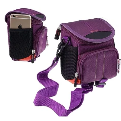 Immagine di Navitech Borsa A Tracolla Viola per Fotocamera Compatibile con Kodak Pixpro AZ405 Bridge Fotocamera, Viola, Taglia unica