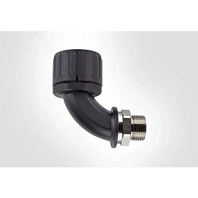 Immagine di HellermannTyton 166 22503 HG21 90M M20 PA66/NPB BK Raccordo a vite del tubo flessibile Nero 90 1 pz.