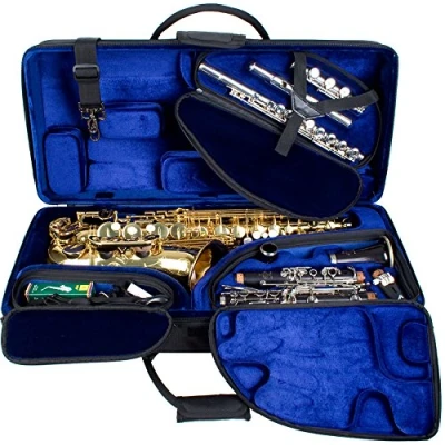 Immagine di Protec PBTRIALT Custodia per sassofono contralto/clarinetto/flauto, colore nero