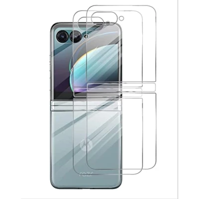 Immagine di GIOPUEY [2 Pezzi Pellicola Protettiva Retro Compatibile con Motorola RAZR 40 Ultra, TPU Flessibile, Ultra Sottile, Resistente ai Graffi, Cover Transparent