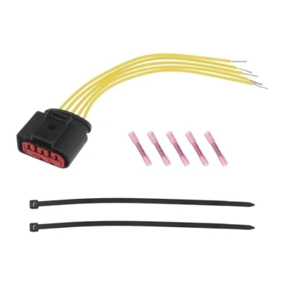 Immagine di The Lord of Tools Sensore di Flusso d&#039;Aria Massa a 5 Pin connettore Maschio Vie del 1J0973775A 17AWG 30cm Compatibile con Audi