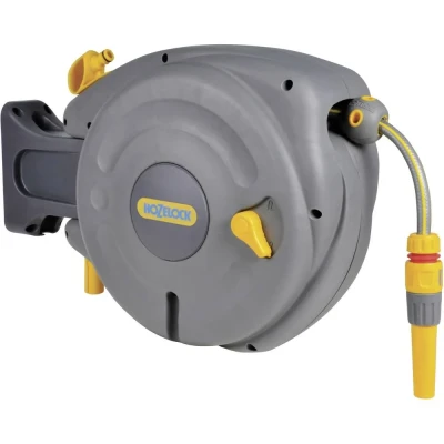 Immagine di Hozelock AutoReel 2485R0000 10 m 1 pz. Grigio, Giallo Avvolgitubo automatico da giardino