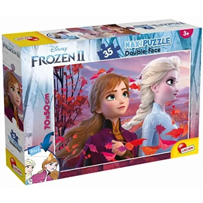 Immagine di Lisciani Giochi Disney DF Plus Frozen 2 Puzzle Doppia Faccia, Multicolore, Supermaxi 35 Pezzi, 82155