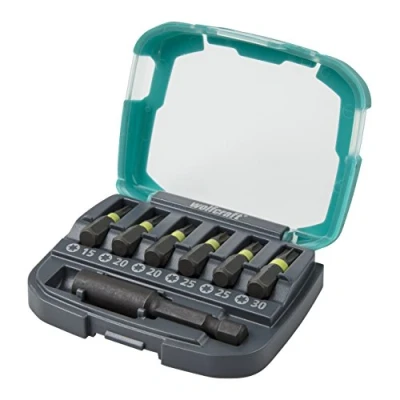 Immagine di wolfcraft Bit box Impact, TORX® (T 1530), 7 pezzi I 2969000 6 inserti Impact con tempra speciale per l&#039;uso su avvitatori a percussione, diverse dimensioni disponibili, portainserto