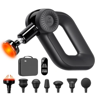 Immagine di Bob and Brad D6 Pro Plus Pistola Massaggio Muscolare con Terapia a Caldo, 16mm Ampiezza Massaggiante Muscolo Profondo Tessuto, Massage Gun Massaggiatore per Alleviare Il Dolore