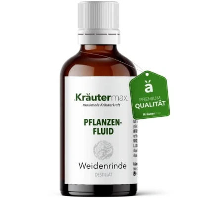 Immagine di NUOVO! Gocce di corteccia salice Kräutermax Fluido a base come perfetta alternativa alle capsule e al tè 1 x 50 ml