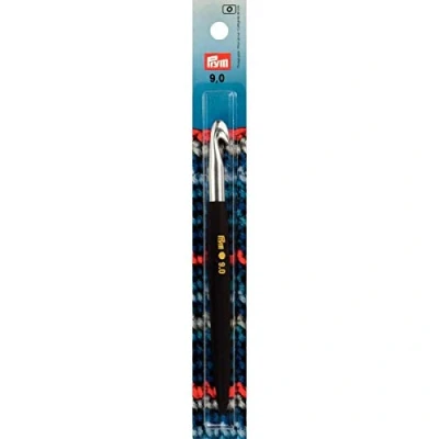 Immagine di Prym Crochet per Lana, in Alluminio, Color Argento, 9 mm, Lunghezza: 14 cm