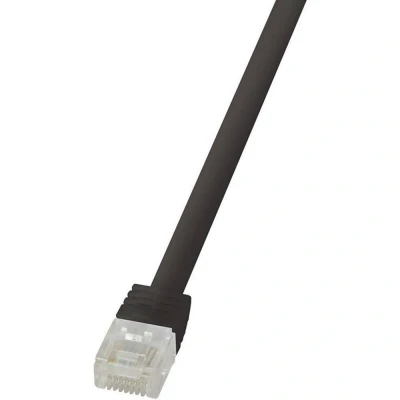 Immagine di LogiLink CF2063U RJ45 cavo di rete, patch CAT 6 U/UTP 3.00 m Nero altamente flessibile 1 pz.