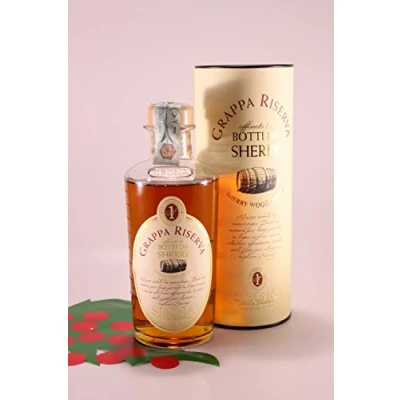 Immagine di Grappa Barbera invecchiata in botti da Sherry 44 % 50 cl. Antica Distilleria Sibona