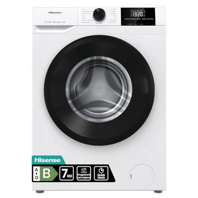 Immagine di Hisense WF1G7021BW Lavatrice Slim a Carica Frontale 7 kg, 1200 rpm, 15 Programmi, Display LED, Programma Rapido, Partenza Ritardata, Classe Energetica B