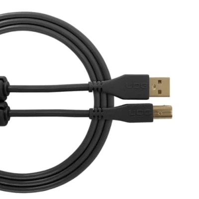 Immagine di UDG U95001BL Cavo USB 2.0 (A B) Audio ad alta velocità ottimizzato A maschio B maschio, nero, 1 metro. Compatibile con qualsiasi dispositivo