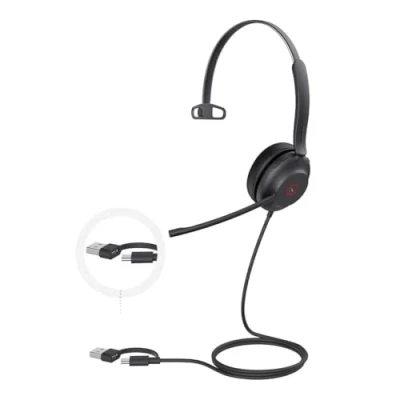 Immagine di Yealink Cuffie UH37 Mono UC USB C/A