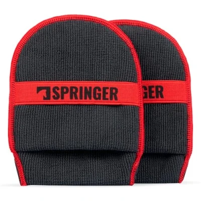 Immagine di SPRINGER ZX1100 2 x Spugna microfibra per auto 100% antigraffio e rispettosi della superficie Spugne lucidanti in cera l&#039;applicazione del lucido, cera, prodotti la cura, ecc.