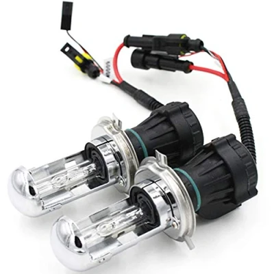 Immagine di Boomboost 2 Pezzi 12V 55W HID Xenon Lampadine Faro Lampada di Ricambio a Doppia Luce H4 8000K (Crystal Blue)