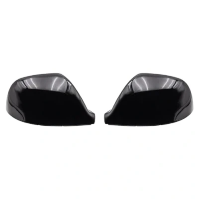 Immagine di KYYET Coppia di coperture per specchietto retrovisore laterali compatibili con VW Volkswagen Transporter T5 T5.1 2010 2015, T6 2016 2019 (nero lucido)