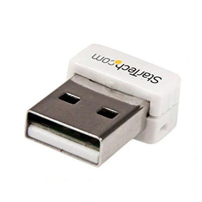 Immagine di StarTech.com Adattatore di rete Wireless N mini USB 150 Mbps, WiFi 802.11n/g 1T1R, Bianco, NIC (USB150WN1X1W)