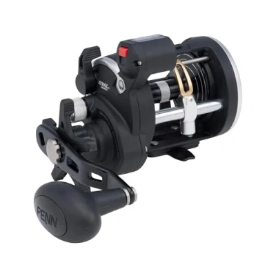 Immagine di PENN Rival Level Wind Multiplier Mulinello da pesca per barca e kayak, resistente merluzzo, spigola, pesci piatti, razze, tope, pollack, multicolore, 20 Destra 5,1:1 540 g