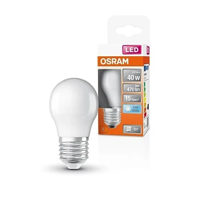 Immagine di OSRAM 4099854023088 LED (monocolore) ERP F (A G) E27 Globe (mini) 4.9 W = 40 Bianco neutro (Ø x A) 45 mm 1 pz.