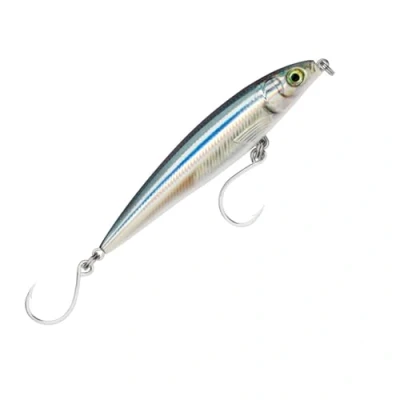 Immagine di Esca con Ami Due N. 3/0, Profondità di Nuoto 0.3 0.6m, 12cm Dimensioni, Sgombro Blu