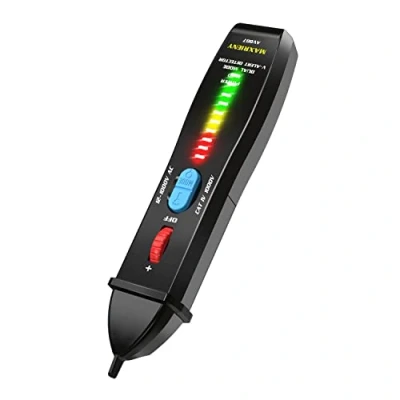 Immagine di MAXRIENY Tester di tensione Modalità doppia Rilevatore tensione, Senza contatto con sensibilità regolabile, 12 1000V/48 1000V CA Elettricità Sensore Penna Controllore fili elettrici