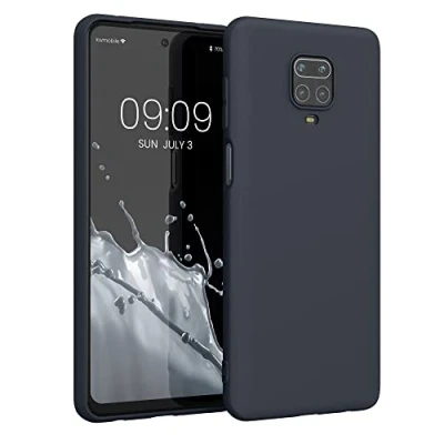 Immagine di kwmobile Custodia Compatibile con Xiaomi Redmi Note 9S / 9 Pro Max Cover Back Case per Smartphone in Silicone TPU Protezione Gommata blu mirtillo