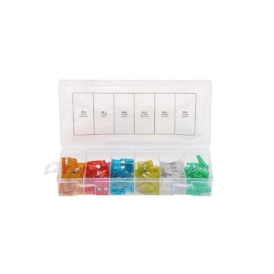 Immagine di KS Tools 970.0250 Fusibile piatto standard per auto 5 A, 10 15 20 25 30 A 120 Parti