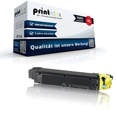 Immagine di Cartuccia di toner, compatibile per Kyocera ECOSYS M6030cdn, M6530cdn, P6130cdn, 1T02NRANL0, TK5140, TK5140Y, TK 5140Y, colore giallo, linea Office Print