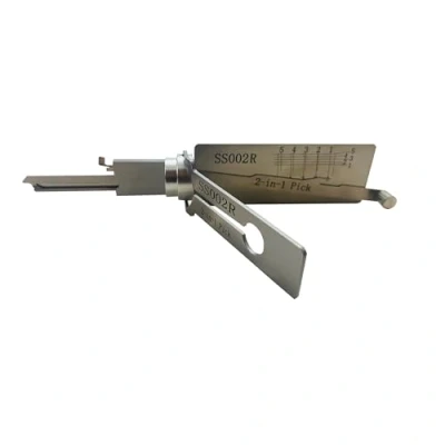 Immagine di Strumento di decodifica e grimaldello per serratura a S inversa con scanalatura destra, strumenti professionali fabbri, apertura rapida (SS002R)