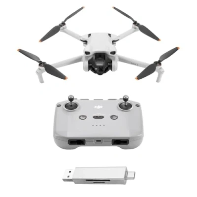 Immagine di DJI Mini 3 Bundle Drone con Fotocamera Pieghevole e Leggero Video in 4K HDR, Autonomia di 38 Minuti, Riprese Verticali Native Funzioni Intelligenti