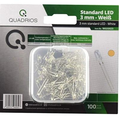 Immagine di Quadrios Assortimento LED Bianco caldo 3 mm 20 mA 3.0 V