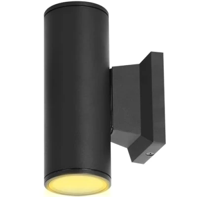 Immagine di Aigostar Lampada da Parete Esterno Impermeabile IP65, GU10 Alluminio Up Down, Applique Moderna, Luce Muro Portico Corridoio Terrazza, Nero