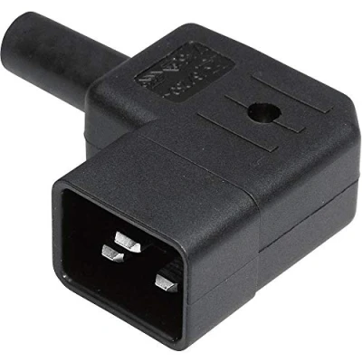 Immagine di Kaiser 745/sw/C Connettore IEC 745 Spina angolata Tot poli: 2 + PE 16 A Nero 1 pz.