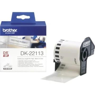 Immagine di Brother DK 22113 Pellicola per Etichette, Trasparente