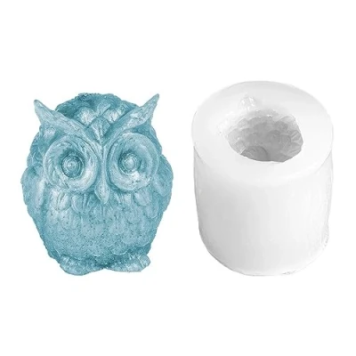 Immagine di Ideen mit Herz Stampo in silicone a forma di gufo, dimensioni figura: 4,8 cm x 3,7 4