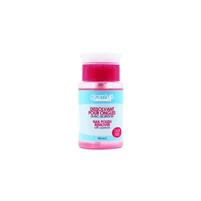Immagine di Glam&#039;Up Paris Dissolvente per unghie con acetone, flacone pompa erogatore, 100 ml