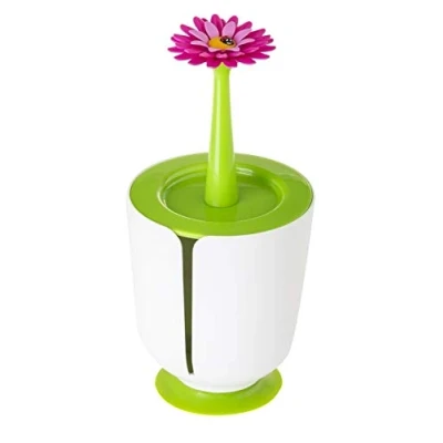 Immagine di VIGAR Flower Power Porta Rotolo da Bagno, Polipropilene, Gomma, Bianco, 14 x 28.5 cm, 6 unità