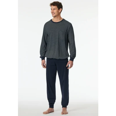 Immagine di Schiesser Comfort Essentials Pigiama, Uomo, Taglia: 102, Nachtblau